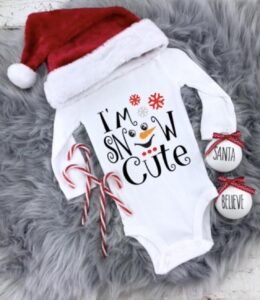 Body bebelus personalizat "I'm Snow Cute'"
