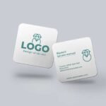 Eticheta personalizata carton simplu 3x3cm