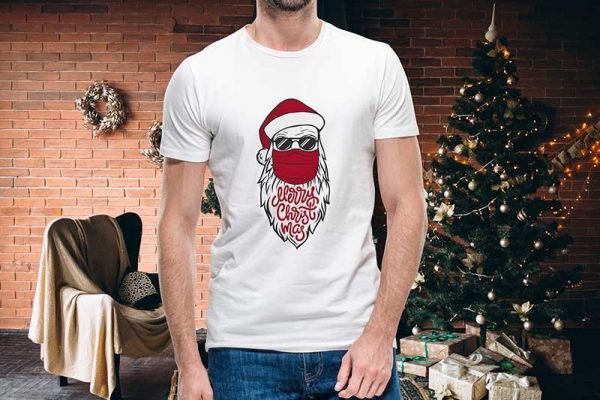 Tricou personalizat "Santa Claus Mask" - imagine 1