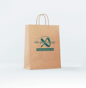 Sacose A4 de hartie kraft personalizate 25x31x11 cm - imagine 3