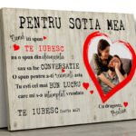 Tablou canvas personalizat "pentru sotia mea"