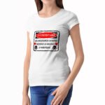 Tricou personalizat dama "Avertizare aniversare"