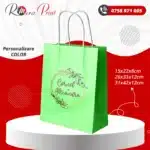 sacosa kraft verde personalizata color