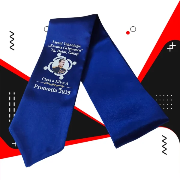 Esarfe absolvire personalizate - Rosu - imagine 5