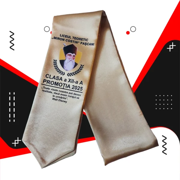 Esarfe absolvire personalizate - Rosu - imagine 7
