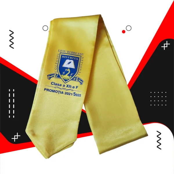 Esarfe absolvire personalizate - Rosu - imagine 10