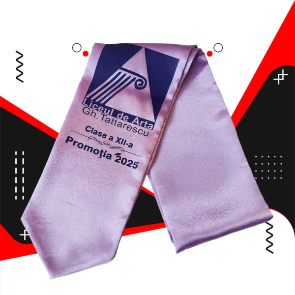Esarfe absolvire personalizate - Rosu - imagine 11
