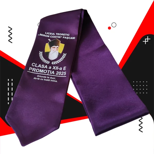Esarfe absolvire personalizate - Rosu - imagine 12