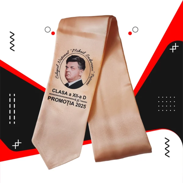 Esarfe absolvire personalizate - Rosu - imagine 13