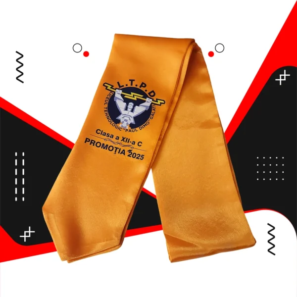 Esarfe absolvire personalizate - Rosu - imagine 14