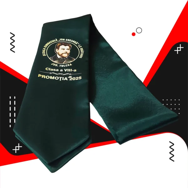 Esarfe absolvire personalizate - Rosu - imagine 20