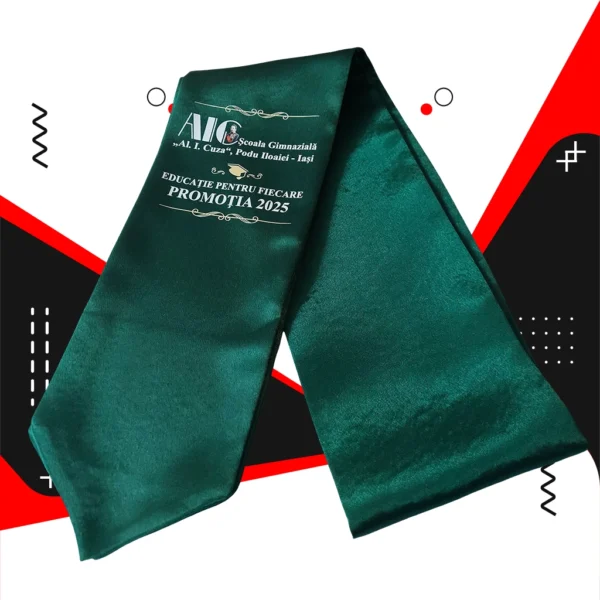 Esarfe absolvire personalizate - Rosu - imagine 19