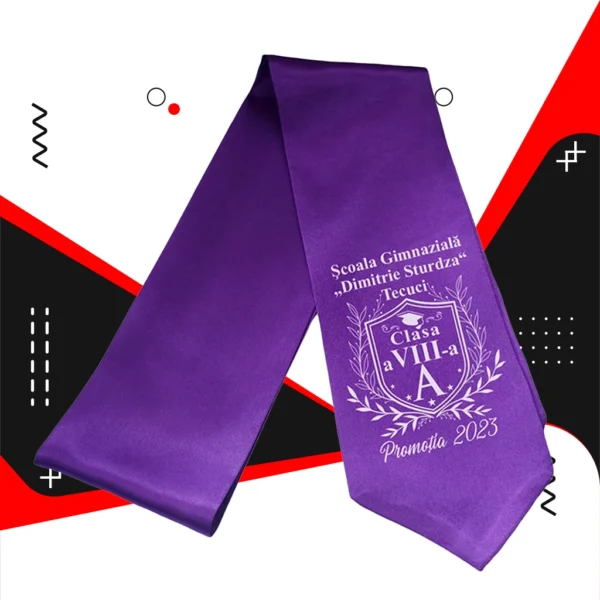 Esarfe absolvire personalizate - Rosu - imagine 21