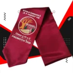 Esarfe absolvire personalizate - Rosu - imagine 3