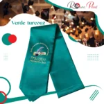 Esarfe absolvire personalizate - Turcoaz verde