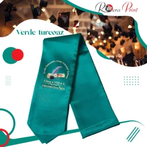 Esarfe absolvire personalizate - Turcoaz verde